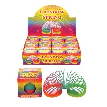 REGENBOOG SPIRAAL IN DOOS Ø 7.5 CM. (12st.)