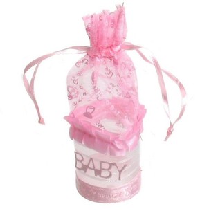 GEBOORTE GESCHENKVERPAKKING - BABY ROZE (12st.)