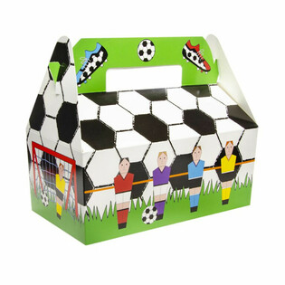 MENUBOX VOETBAL - 22.5 x 12 x 9.5 Cm. (24st.)