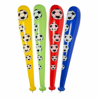 GROTE OPBLAASBAARE VOETBAL KNUPPEL, 84CM LANG (12st.)