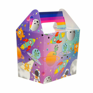 MENUBOX / TRAKTATIEDOOSJE SPACE / RUIMTE 14x10x17 Cm. (12st.)