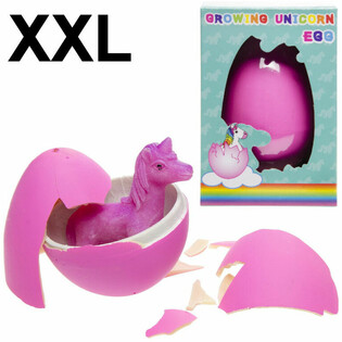 XXL UNICORN / EENHOORN GROEI EI 10x8x15 Cm. (6st.)