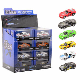 DIE CAST - SUPER SPORT AUTO’S, SCHAAL 1:43 IN DISPLAY (24st.)