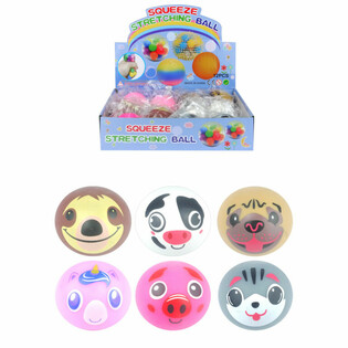 MIX DIEREN SQUEEZE / KNIJPBALLEN IN DISPLAY (12st.)