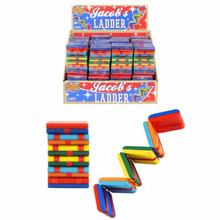 RETRO TOYS - HOUTEN JACOBS LADDER IN DISPLAY (24st.)