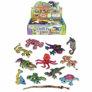 MIX ZAND GLITTER DIEREN - 10-18 CM IN DISPLAY (24st.)