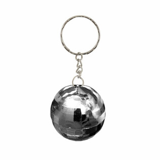 DISCO BAL SLEUTELHANGERS - ZILVER (12st.)