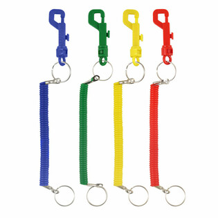SLEUTELHANGERS MET SPIRAAL KOORD (12st.)