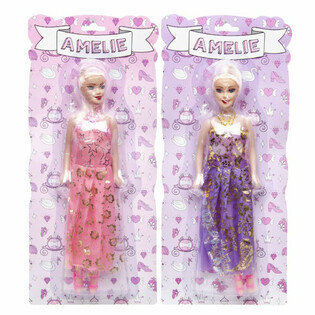 POP AMELIE OP KAART - MIX KLEUREN (12st.)
