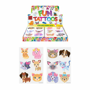 FUN TATTOOS - MODEL: KATTEN & HONDEN IN DISPLAY (96st.)