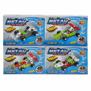 BOUW JE EIGEN METALEN RACEAUTO IN DISPLAY (24st.)