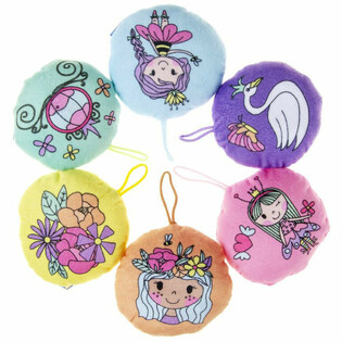 PLUCHE - PRINSESSEN - DIAMETER: 10 CM (48st.)