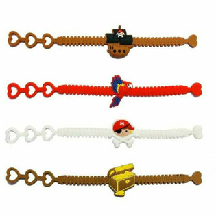 PIRATEN - KINDER SILICONE ARMBANDEN (12st.)