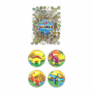 MIX DINOSAURUS - STUITERBALLEN Ø3.3 Cm. (100st.)