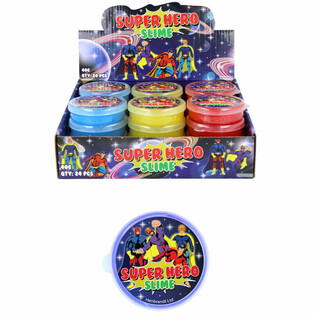 SUPER HERO / SUPERHELDEN SLIJM IN DISPLAY (24st.)