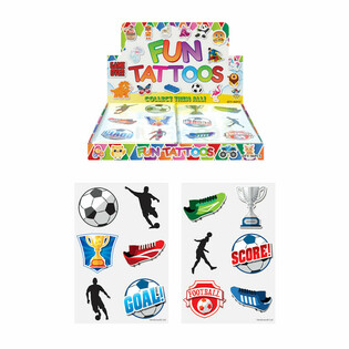 FUN TATTOOS - MODEL: VOETBAL IN DISPLAY (96st.)