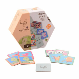JOUECO - THE WILDIES FAMILIE MEMORY SPEL - Geschikt voor kinderen vanaf: 24 Maanden (1st.)