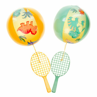 PADDLE RACKET MET BAL - DINOSAURUS (12st.)