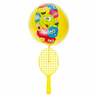 PADDLE RACKET MET BAL - SMILEY (12st.)