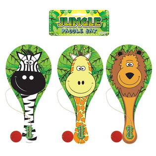 JUNGLE DIEREN PADDLE BAT BAL SPEL (12st.)
