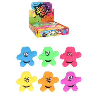 SQUEEZY SPLAT MAN - MIX KLEUREN - IN DISPLAY (24st.)