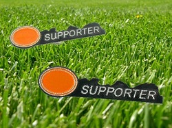Art.nr: 41081 - ORANJE SUPPORTER PIN (12st)