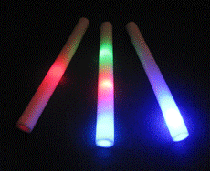 Art.nr: 1-43340B - LED FOAM MULTI COLOR - PARTY-STAAF (24st.)