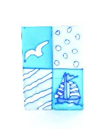 Art.nr: 43901 - WAXINE HOUDER STAAND DOLFIJN (3st.)
