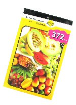 Art.nr: 44154 - STICKER BOEKJES MODEL: FRUIT (12st.)