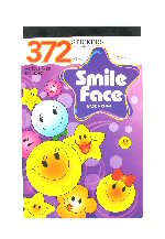 Art.nr: 44161 - STICKER BOEKJES MODEL: SMILE FACE (12st.)