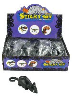 Art.nr: 45597 - PLAKKERIGE RATTEN IN DISPLAY (24st.)