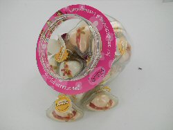 Art.nr: 59429 - BADBRUIS TABLETTEN IN POT - MODEL HOED (24st.)