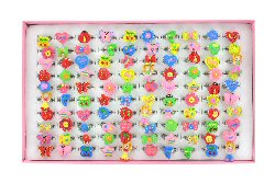 Art.nr: 65874 - KINDERRINGEN - MIX (100st.)