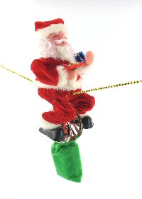 Art.nr: 91469 - KERSTMAN OP 1-WIELER (2st.)