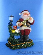 Art.nr: 92598 - BEWEGENDE KERSTMAN OP PLATEAU (2st.)