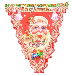 Art.nr: 94263 - MERRY XMAS - VLAGGENLIJN (10st.)