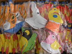 Art.nr: A3735 - FOAM PETTEN ASSORTIE MET BALLORIG OPDRUK (500st.)